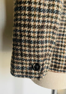 Incredible gingham tweed YSL riding style jacket small