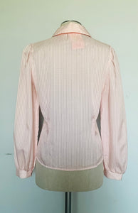 Vintage 60s soft pink blouse Small