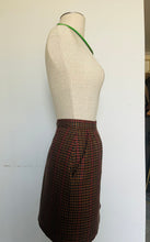 Load image into Gallery viewer, Reworked vtg 70s designer Evan Picone gingham mod skirt  small
