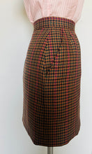 Load image into Gallery viewer, Reworked vtg 70s designer Evan Picone gingham mod skirt  small
