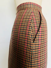 Load image into Gallery viewer, Reworked vtg 70s designer Evan Picone gingham mod skirt  small
