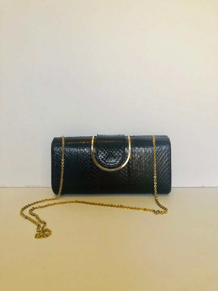 Store VTG 1950's Snakeskin Clutch.